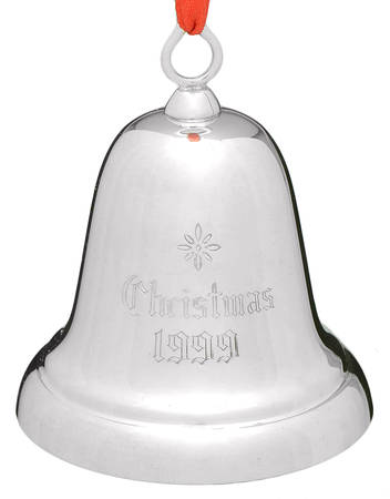 Sterling Christmas Bell 1999-Sterling Bell - Boxed