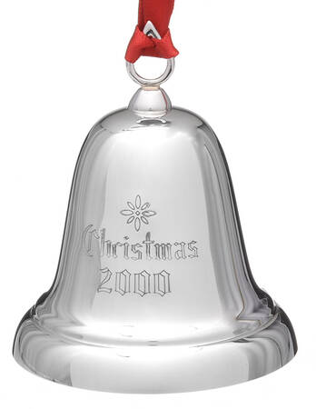 Sterling Christmas Bell 2000-Sterling Bell - With Box