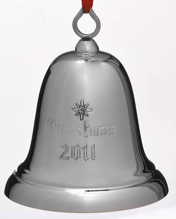 Sterling Christmas Bell 2011-Sterling Bell - Boxed