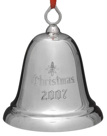Sterling Christmas Bell 2007-Sterling Bell - Boxed