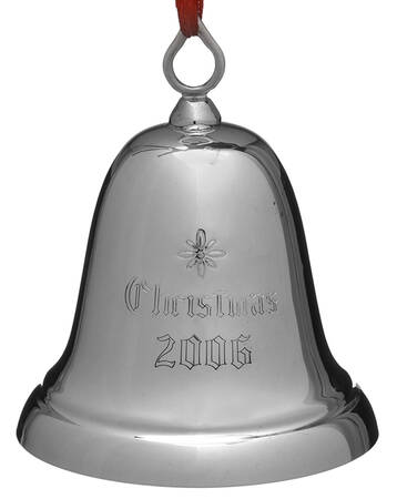 Sterling Christmas Bell 2006-Sterling Bell - Boxed