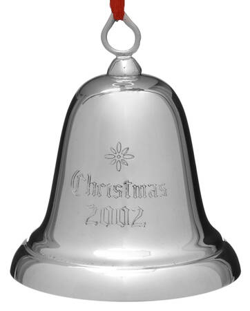 Sterling Christmas Bell 2002-Sterling Bell - Boxed