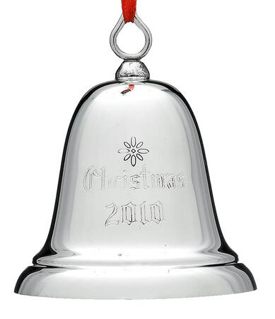 Sterling Christmas Bell 2010-Sterling Bell - Boxed