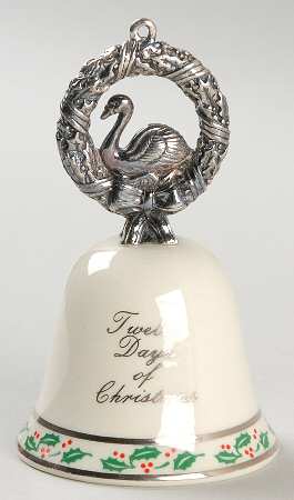 Twelve Days of Christmas Bell #2 7 Swans A Swimming - Boxed