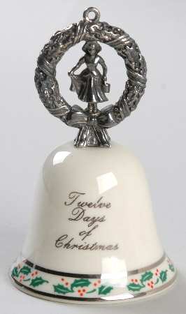 Twelve Days of Christmas Bell #2 8 Maids A Milking - Boxed