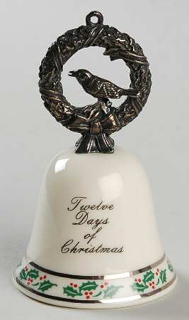 Twelve Days of Christmas Bell #2 4 Colly Birds - Boxed