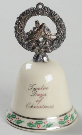 Twelve Days of Christmas Bell #2 2 Turtledoves - Boxed