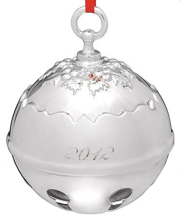 Holly Bell Ornament 2012 Holly Bell-Silverplate-37th Edition - Boxed