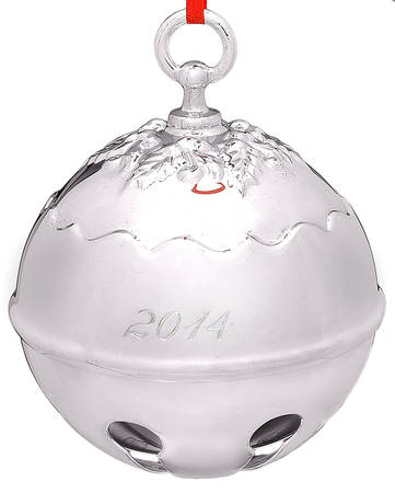 Holly Bell Ornament 2014 Holly Bell Silverplate - Boxed
