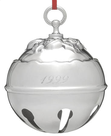 Holly Bell Ornament 1999 Holly Bell-Silverplate - Boxed