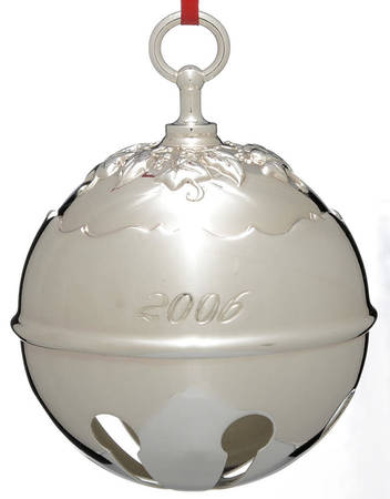 Holly Bell Ornament 2006 Holly Bell-Silverplate - Boxed