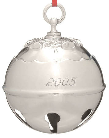 Holly Bell Ornament 2005 Holly Bell-Silverplate - Boxed