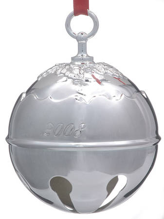 Holly Bell Ornament 2008 Holly Bell-Silverplate - Boxed
