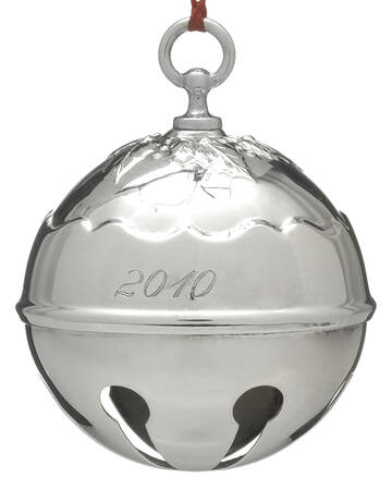 Holly Bell Ornament 2010 Holly Bell-Silverplate - Boxed