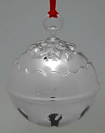 Holly Bell Ornament 2015 Holly Bell Silverplate - Boxed