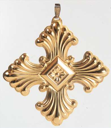 Christmas Cross-Gold Vermeil 1973-Cross - Boxed