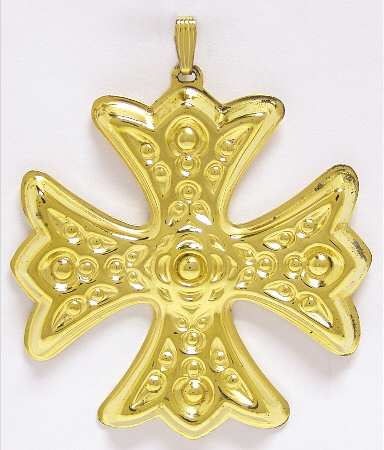 Christmas Cross-Gold Vermeil 1975-Cross - Boxed