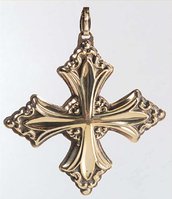 Christmas Cross-Gold Vermeil 1991-Cross - Boxed