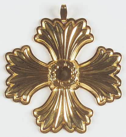 Christmas Cross-Gold Vermeil 1996-Cross - Boxed