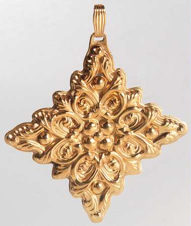 Christmas Cross-Gold Vermeil 1989-Cross - Boxed