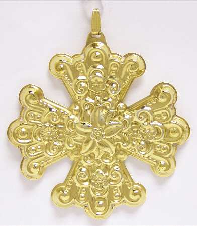 Christmas Cross-Gold Vermeil 1974-Cross - Boxed