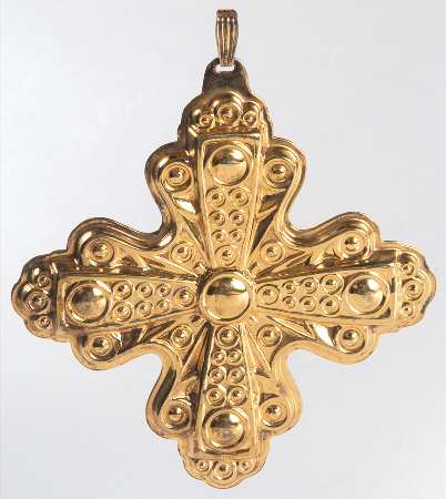 Christmas Cross-Gold Vermeil 1972-Cross - Boxed