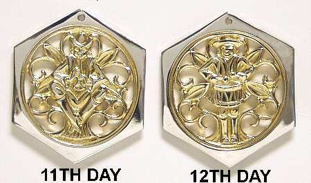 Twelve Days of Christmas-Pairs 11 Pipers Piping & 12 Drummers Drumming - Boxed