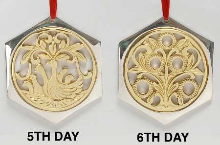 Twelve Days of Christmas-Pairs 5 Gold Rings & 6 Geese A Laying - Boxed