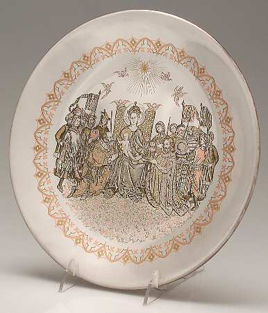 Christmas Plate Adoration Of The Kings - Boxed