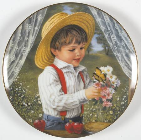 Childhood Almanac-Plate For Mom-May - Boxed