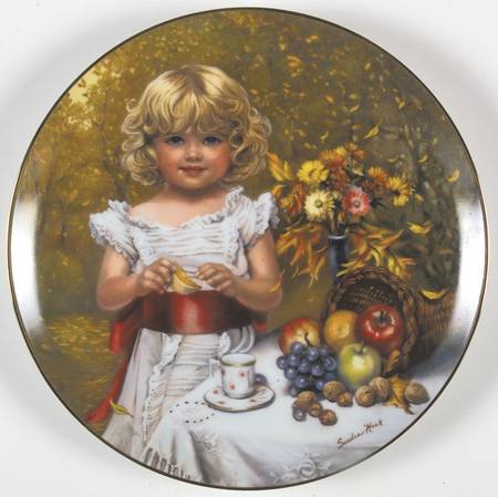 Childhood Almanac-Plate Indian Summer-October - Boxed