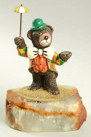 Clown Sculptures Bear-Lee Raining - No Box