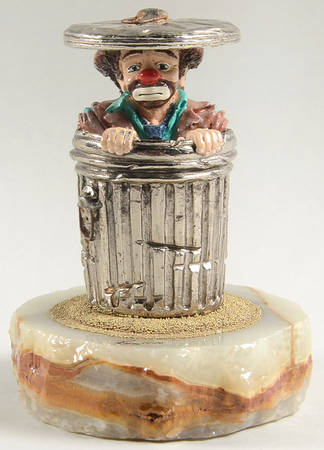 Clown Sculptures Trash Can Sam - No Box