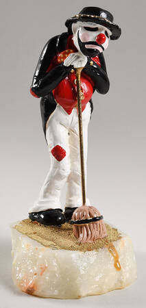 Clown Sculptures Clown W/ Mop - No Box
