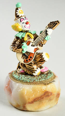 Clown Sculptures Rock-A-Billy-With Guitar - No Box