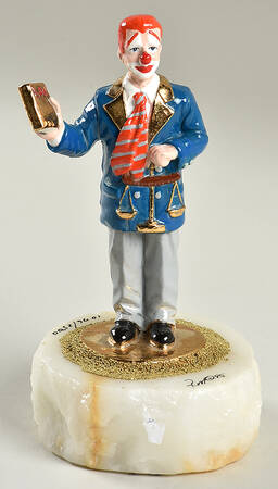Clown Sculptures The Lawyer - No Box