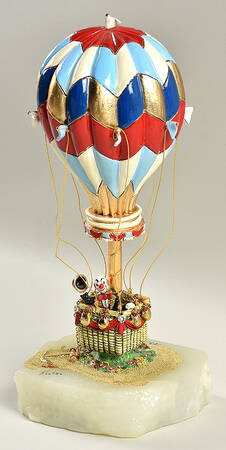 Clown Sculptures Would You Like To Ride-Hot Air Balloon - No Box