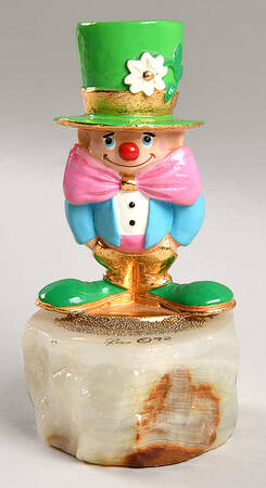 Clown Sculptures Bashful Beau-Green Hat And Shoes - No Box