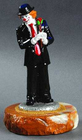 Clown Sculptures Clown In Black - No Box