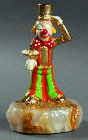 Clown Sculptures New Darby With Flower - No Box