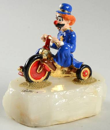 Clown Sculptures Big Wheel Kop - No Box