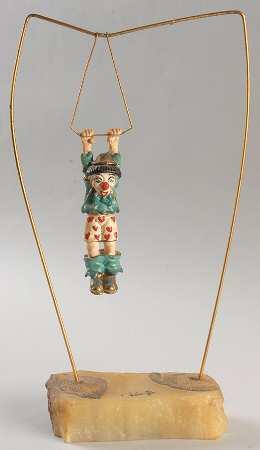 Clown Sculptures Clown On Trapeze - No Box