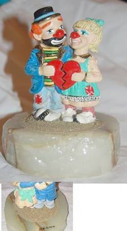 Clown Sculptures Together Again - No Box