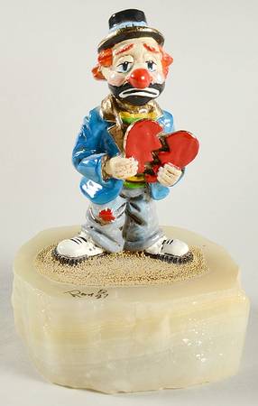 Clown Sculptures Heartbroken Harry - No Box