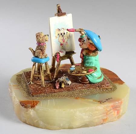 Clown Sculptures Puppy Love's Portrait - No Box