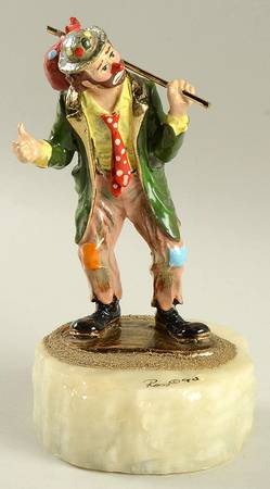 Clown Sculptures Jingles Hitch Hiking - No Box