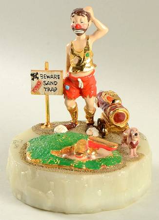 Clown Sculptures Sand Trap - No Box