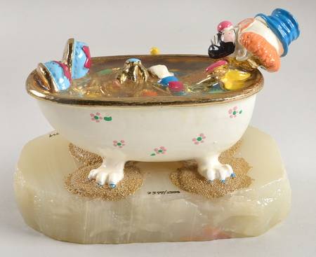 Clown Sculptures Hobo Joe In Tub - No Box