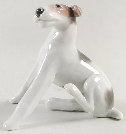Rosenthal Figurine Fox Terrier-Scratching - No Box