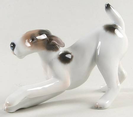 Rosenthal Figurine Fox Terrier-Playing - No Box